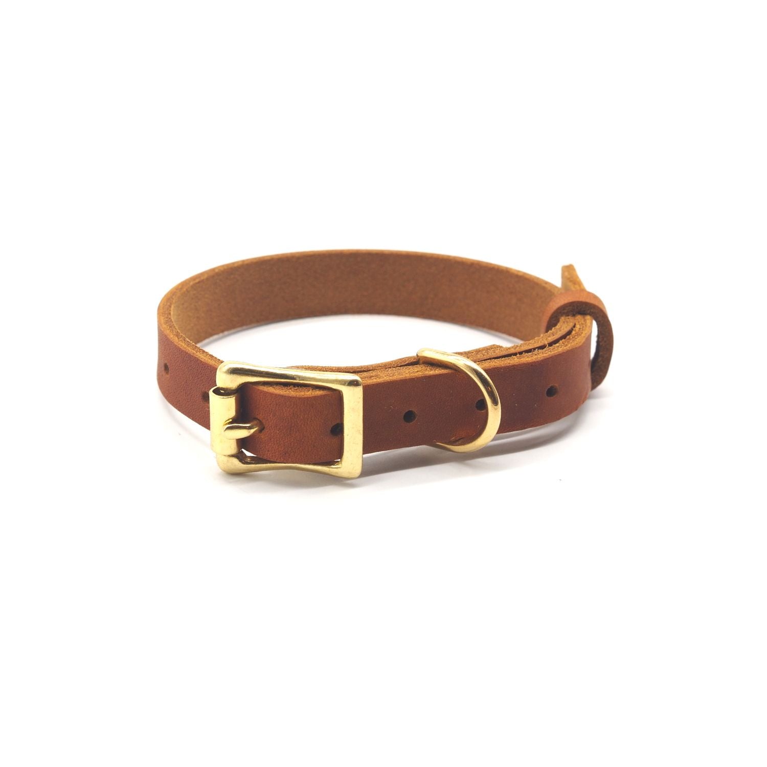 Sel Personalisierbares Welpenhalsband aus Fettleder