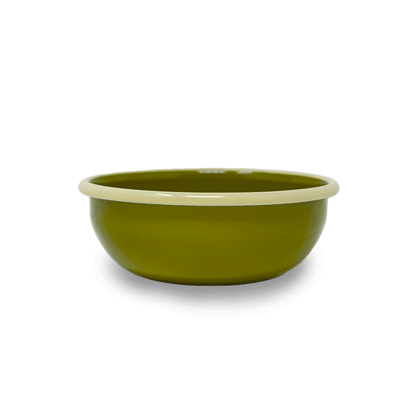 Futternapf aus Emaille | Balu | Olive