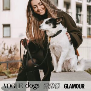 Alternative view of Set | Lederhalsband & Leine in Schwarz