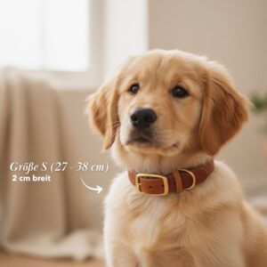 Alternative view of Sel Personalisierbares Welpenhalsband aus Fettleder